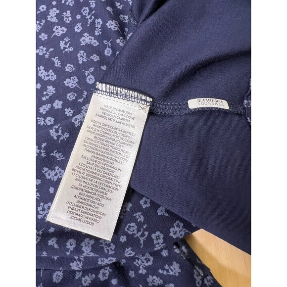 Polo Ralph Lauren Mens Size L Polo Shirt Blue Short Sleeve Floral Embroidered - Picture 9 of 13